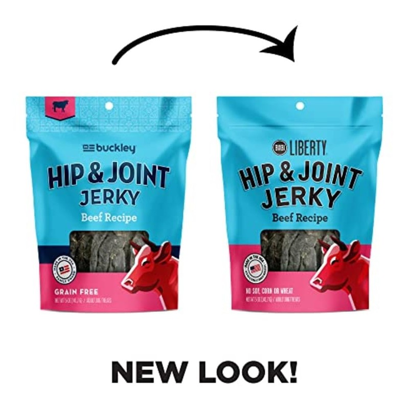 BIXBI Liberty Functional Healthy Hip And Joint Dog Jerky Treats,