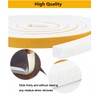 Indoor Weather Stripping, 1/2"(W) x 1/8"(T) x 39.4ft(L) Doors Windows