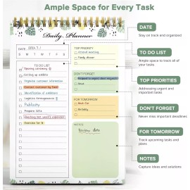 Eacyart To Do List Notepad, To Do List Notebook for Work with 52 Undated Sheets, Daily T