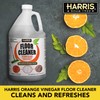 HARRIS Orange Vinegar Floor Cleaner, 128oz for Use on Hardwood,