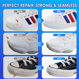 Nanoxa Shoe Glue, 34g Super Strong Shoe Glue Sole Repair Kit, Waterproof & Fast Drying Shoe Repair Adhesive for Sole, Sneaker, Leather, Boot, Heel, Sandal, Handbags and More