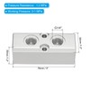 PATIKIL 2 Way 4 Port Air Manifold, G1/2" G1/4" Aluminum