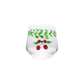Creative Co-Op 12 -oz Drinking Glass with Cherries, Set of 6