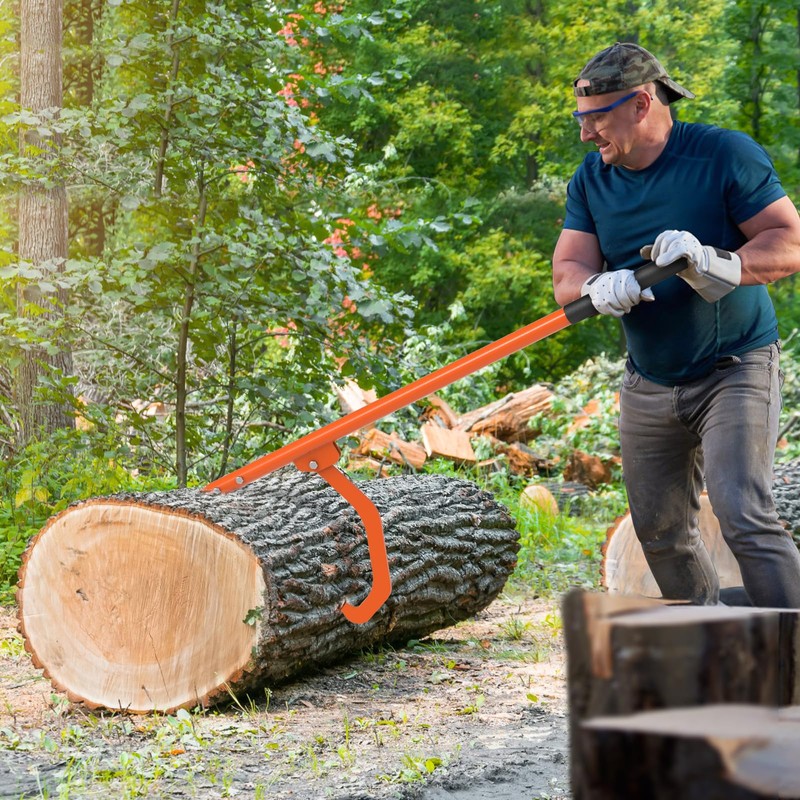 Dolibest 42/49'' Steel Cant Hook Tool, Log Peavey Tool, Cant