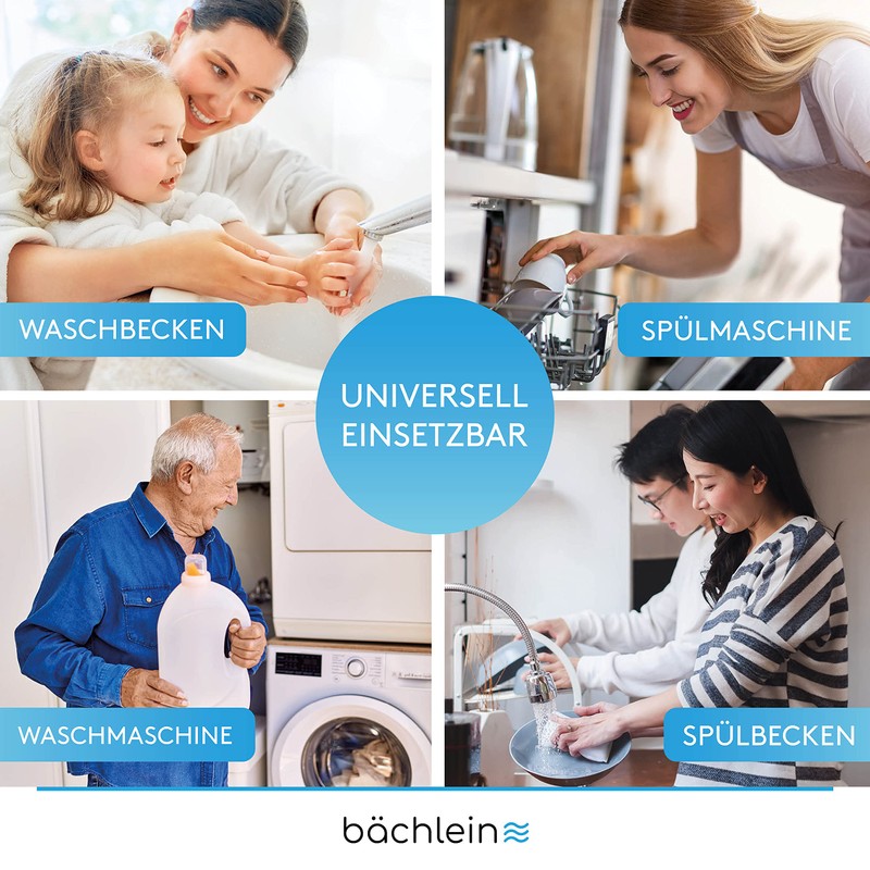 Bächlein Flexible Pipe Siphon for Kitchen Sink, Odour Trap without