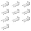 KXLIFE Wall Mount Brackets for Flexible Curtain Track, Bendable Curtain
