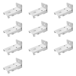 KXLIFE Wall Mount Brackets for Flexible Curtain Track, Bendable Curtain Track Wall Mounting Hardware (10 PCS)