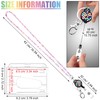 Sparkling Rhinestone Crystal Clear ID Badge Holder Keychain Keychain for