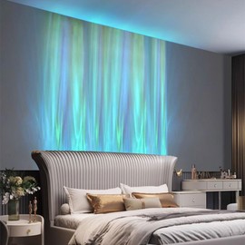 Suroqi RGBW Ocean Wave Light 32.7'' Dynamic Wave Projector Lamp, APP & Remote Control Ambient Wave Wall Light, Led Waterfall with Music Sync, Aurora Visual for Living Room, Bedroom