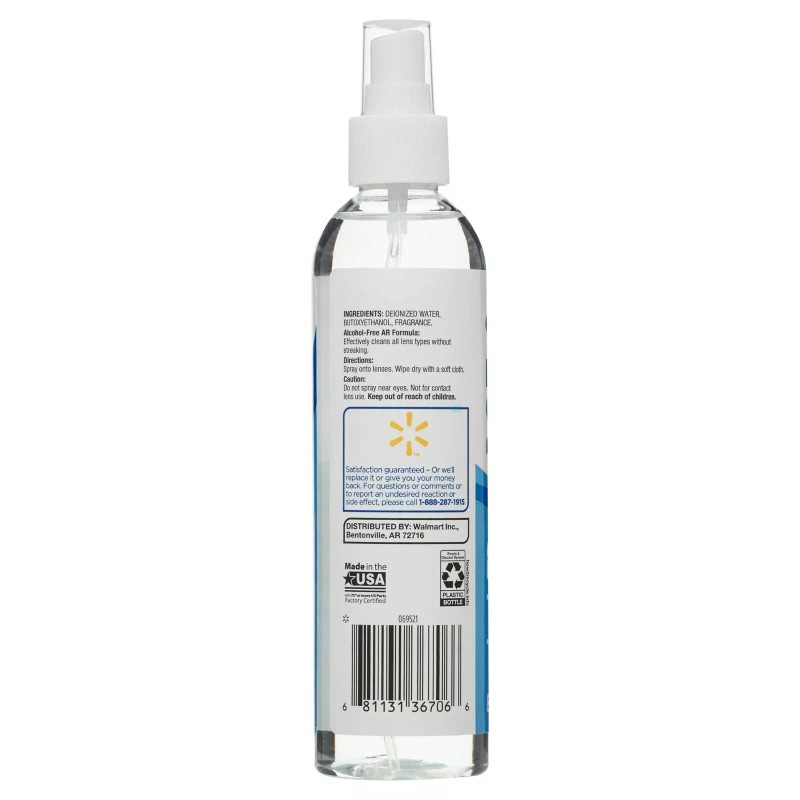 Equate Streak-Free Lens Cleaner 8 oz Spray Bottle, 1 Count