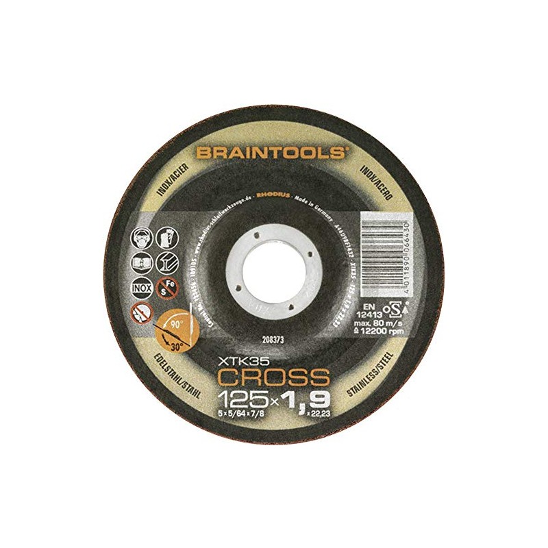 RHODIUS 208373 Cutting / Roughing Disc 125 x 1.9 x