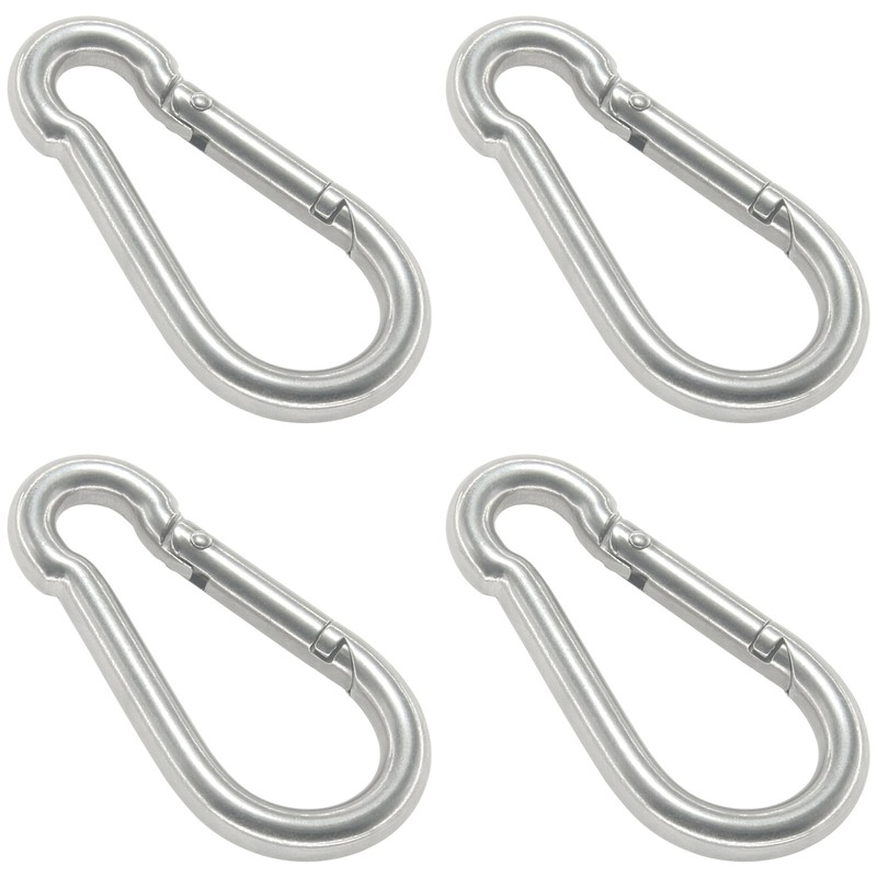 4 PCS Heavy Duty 304 Stainless Steel M8 Spring Snap
