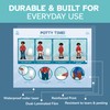 KIARES Potty Training Chart for Toddlers, Visual Bathroom Routine Poster