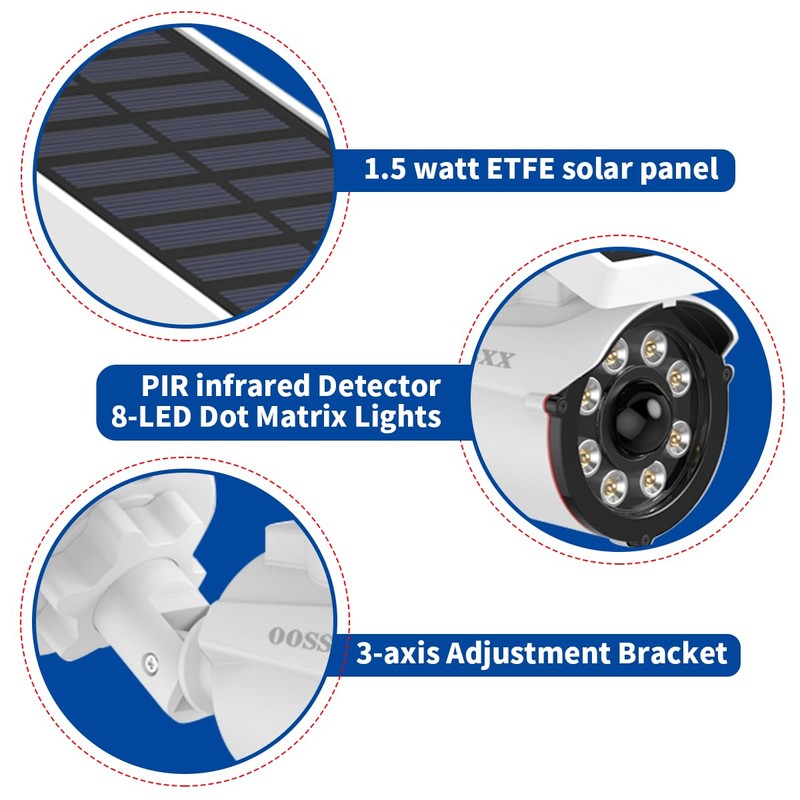 (Wire Free Solar Motion Light) Motion Sensor Solar Powered Outdoor