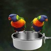 3 Pack Bird Feeding Dish Cups Bird Cup Stainless Steel