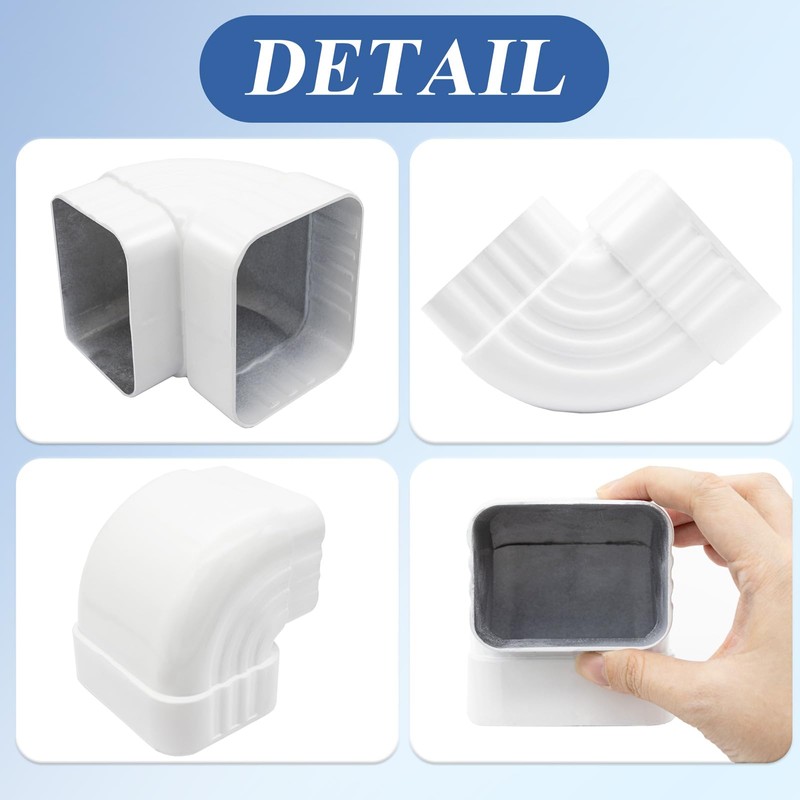 Gutter Elbow 2x3 90 Degree Downspout Elbow Gutter Connector Roofing