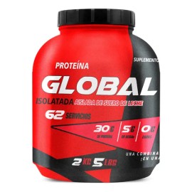 Proteína Global Whey Hidrolizada Isolate Fresa 2 Kg Sin Carb Gluten                                                                                   
