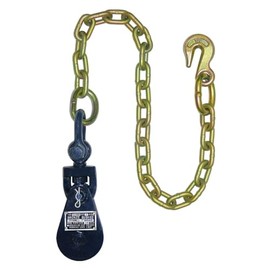 BA Products Qty. 2 6I-2TSW30-x2 2 Ton Snatch Block with Chain for Rollback, Tow Truck, Crane, Wrecker, Equipment