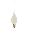 Satco S4520 Candelabra Light Bulb in White Finish, 2.50 inches,