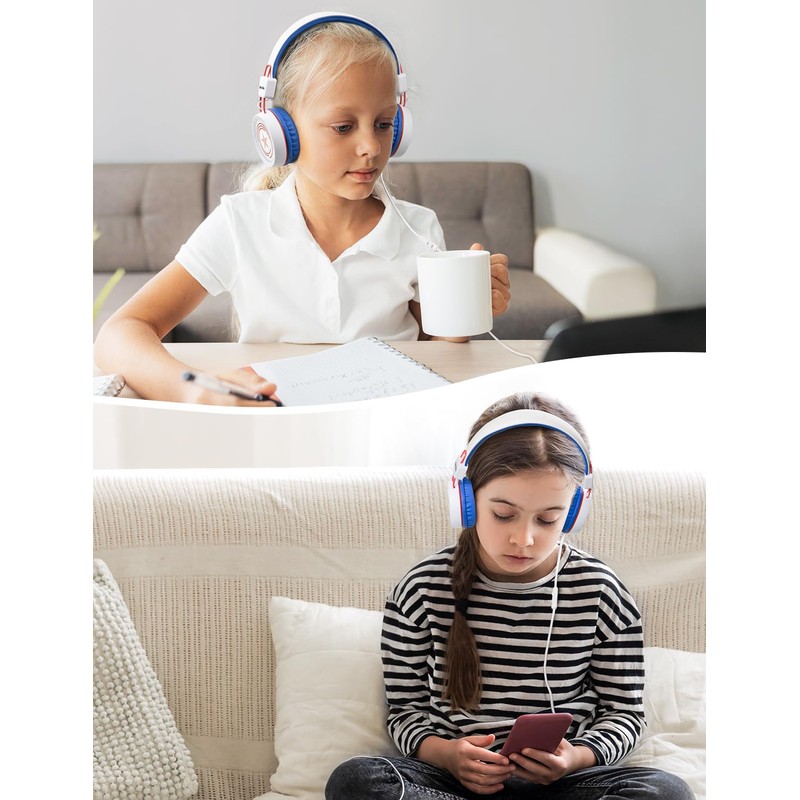New bee Kids Headphones for School with Microphone KH20 HD