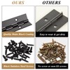 AKOLAFE 4 Pack Black Piano Hinge Heavy Duty 16 Inch