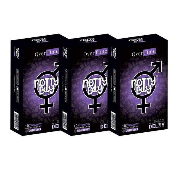NottyBoy Condoms Pack - 30 Count (Climax Delay)