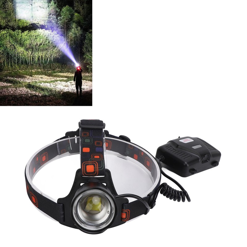 LED Headlamp High Power Adjustable Angle Telescopic Focus Waterproof Headlight