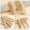 TOVINANNA 3pcs Portable Bamboo Massage Comb Bamboo Hair Combs Fine