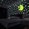 100Pcs Estrellas Fluorescente Pegatinas de Pared Techo Brillante en Oscuridad