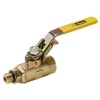 Parker 3/8" NPTF x 3/8" NPTM Brass Industrial Ball Valve