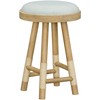 Livabliss x Becki Owens Esmarca Modern Coastal Stool, Blue/Tan, 26"