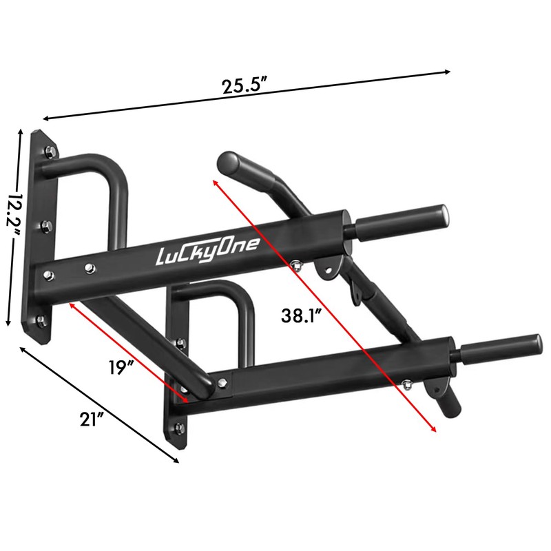 Wall Mount Pull Up Bar, Heavy Duty Steel Joist Mount