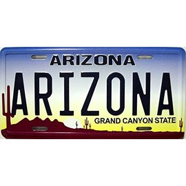 Arizona License Plate Novelty Fridge Magnet