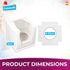 SOL 24pk Individual Cupcake Boxes – 9x9x9cm Boxes with Window