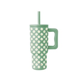 Simple Modern 24oz Trek Kids Tumbler with Silicone Straw Lid - Dishwasher Safe - Leak Proof:_Sage Florals