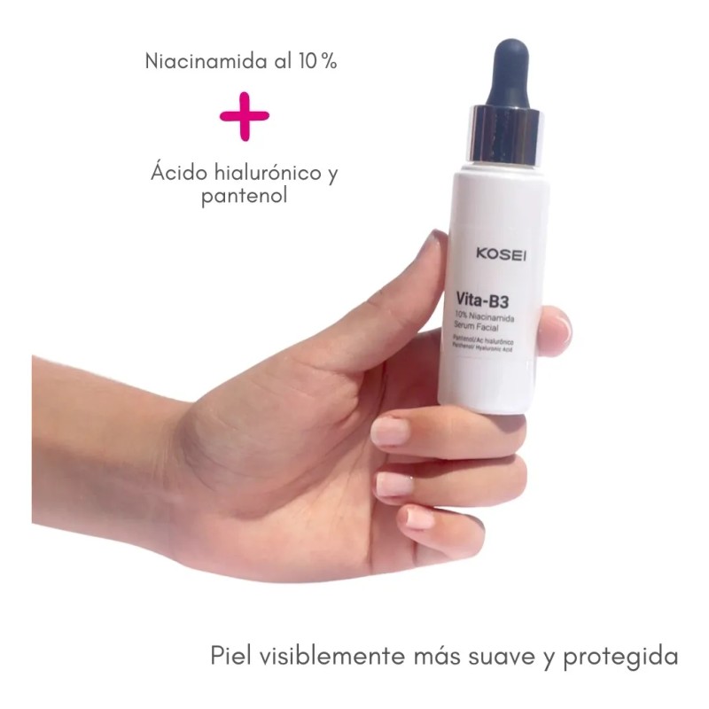Kosei Vita-b3 Serum Facial Antimanchas, Niacinamida 10% 30ml