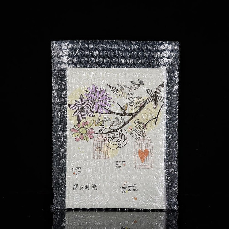 LAISIZHU エアパッキン 平袋 10枚入 横25cm×縦30cm エアキャップ袋 梱包 エアーパック 袋タイプ 透明