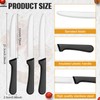 Zhehao 150 Pcs 8.39 Inches Steak Knife Sets Black Steak