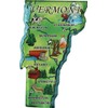 Flagline Vermont - Acrylic State Map Refrigerator Magnet