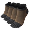 VWELL Cotton Toe Socks Five Finger Socks No Show Crew