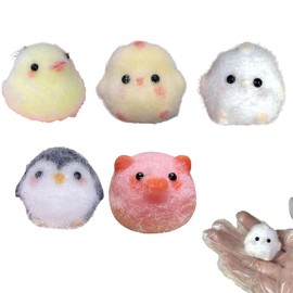 5 PCS Fufu Squishy, Taba Squishy Kit, Taba Squishy Chick, Soft to the Touch, Releases Stress and Emotions, Small and Portable, Suitable for Teenagers, Children and Adults, Home Offices