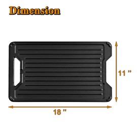 BAC609 Griddle Grill Replacement Parts for Traeger Pro 575 22 780 Ironwood XL Ironwood Ridgeland 572 TFB38TCA TFB88PZB TFB57GLE Pro Series 22 Timberline XL TFB88PUB BBQ07E Cast Iron Reversible Griddle