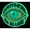 Psychedelic Space Retro All Seeing Eye Abstract Sticker Decal Glow