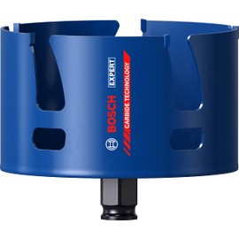 Bosch Professional 1x Expert Construction Material Hole Saw (for Softwood, Ø 114 mm, Accessories Rotary Impact Drill)