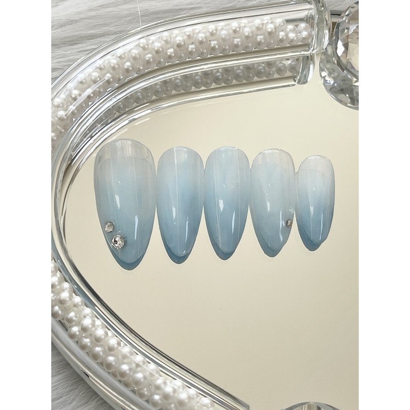 (3+1) Lina handmade nail tips - Almond / (3+1) 리나