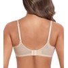 DotVol Women's Lace Sheer Balconette See Through Unlined Underwire Everyday