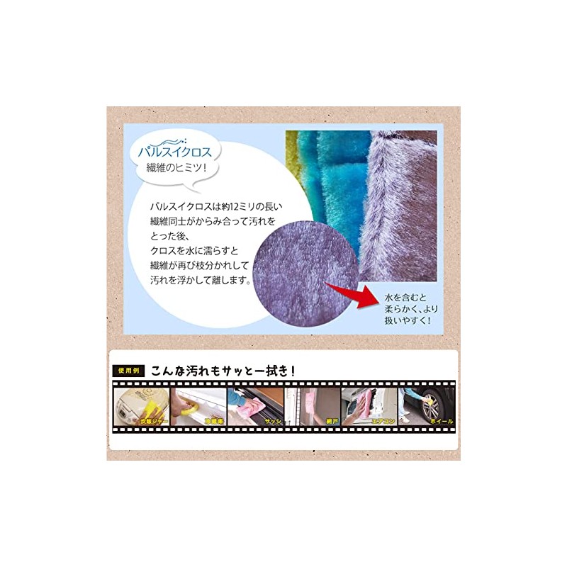 Copa Corporation T0100100-17 Pulse Cloth Set of 5, Blue, Yellow,