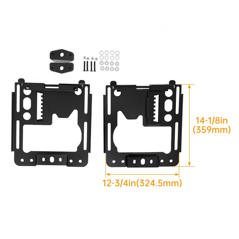 Kojem Seat Mounts with Adjustability for Polaris RZR 1000 -