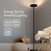 Tenergy Modern Torchiere Floor Lamp, 3000L LED, 30W, Remote Control,