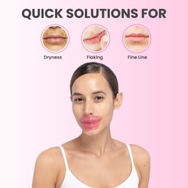 MISS SPA Lip Mask, Hydrate Boost Hydrogel Pink Lip Mask, Sooth Restore Lips, Lip Plumper, Moisturizing And Reducing Fine Lines, Anti-Aging Face Mask Skin Care, Nourishing Honey Lip Patches 4 Pack